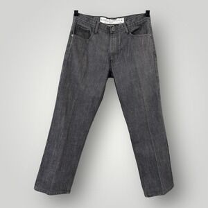 Vintage Koman Jeans Mens 32x32 Gray Denim Cotton Baggy Hip Hop Y2K 90s Logo